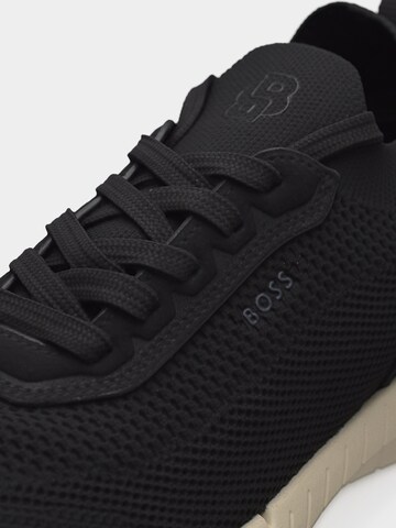 BOSS Rövid szárú sportcipők 'MOTION' - fekete