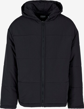 Urban Classics Winter Jacket in Black: front