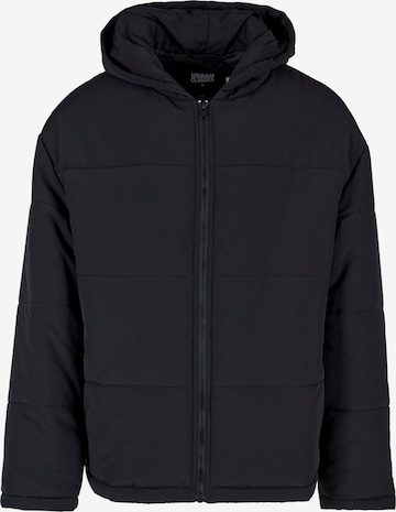 Urban Classics Winter Jacket in Black: front