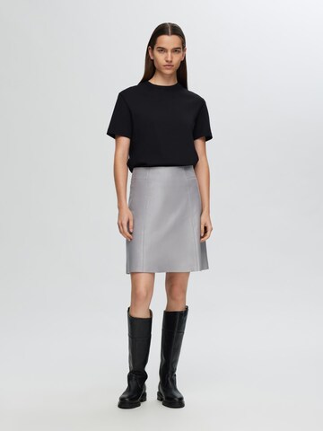 Jupe 'New Ibi' SELECTED FEMME en gris