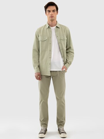 BIG STAR Tapered Chino 'ERHAT ' in Groen