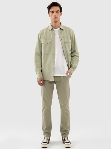 BIG STAR Tapered Chino 'ERHAT ' in Groen