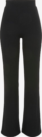 LASCANA Boot cut Pants in Black: front