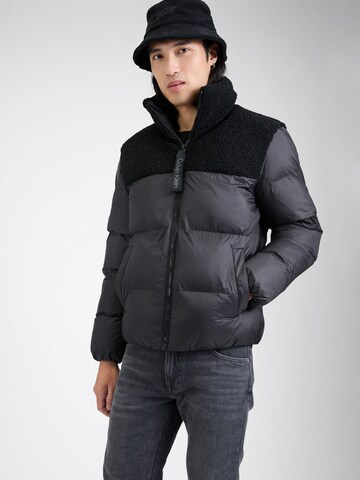 Calvin Klein Jeans Winter jacket in Black: front