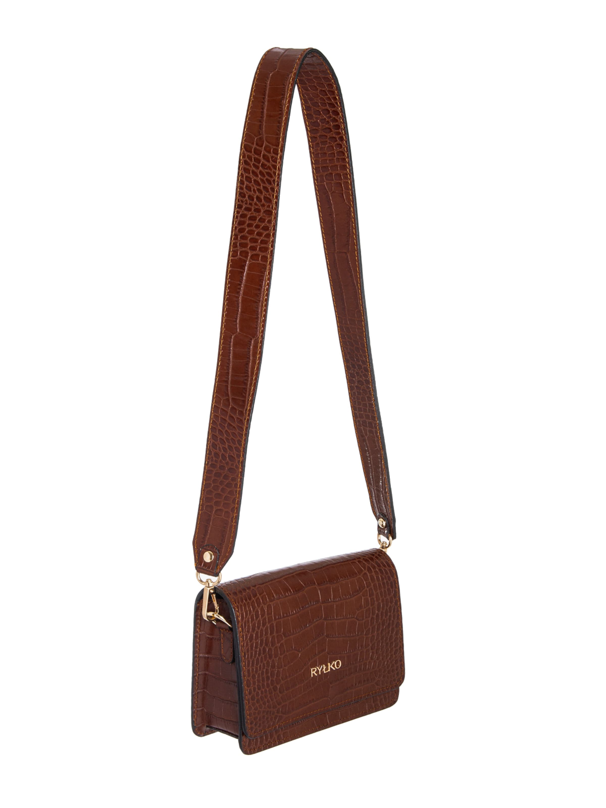 RYŁKO - Mala de ombro em castanho