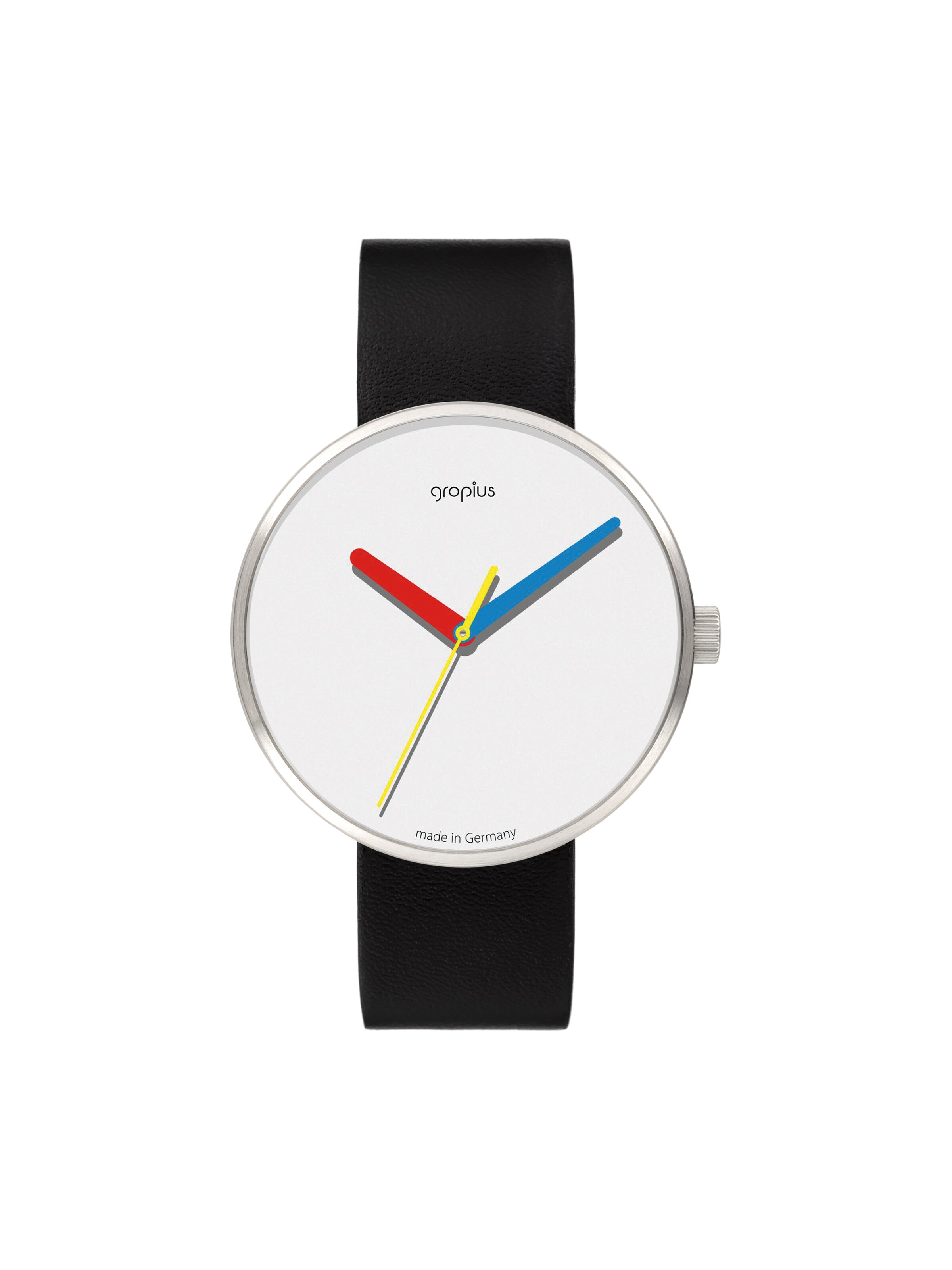 WALTER GROPIUS Analog Watch 'SIMPLEX' in White: front