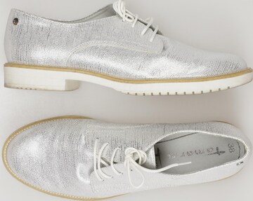 TAMARIS Flats & Loafers in 38 in Silver: front