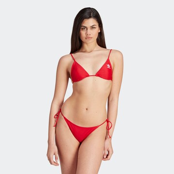 ADIDAS ORIGINALS Triangel Bikinitop 'Adicolor Triangle' in Rot: predná strana