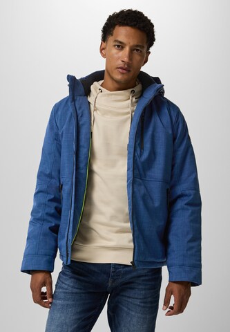 Street One MEN Jacke mit abnehmbarer Kapuze in Blau: Vorderseite