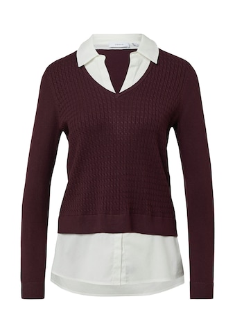Pull-over COMMA en rouge : devant