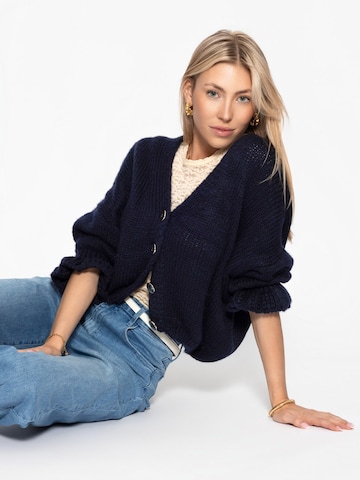 SASSYCLASSY Oversizestrickjacke‌‌‌‌‌‌‌‌‌ in Blau