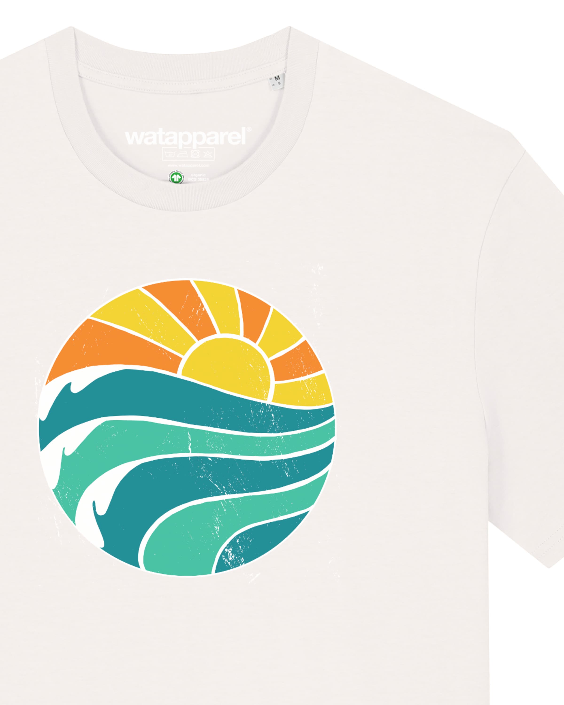 Maglietta ' Summer Sun ' di Watapparel in bianco