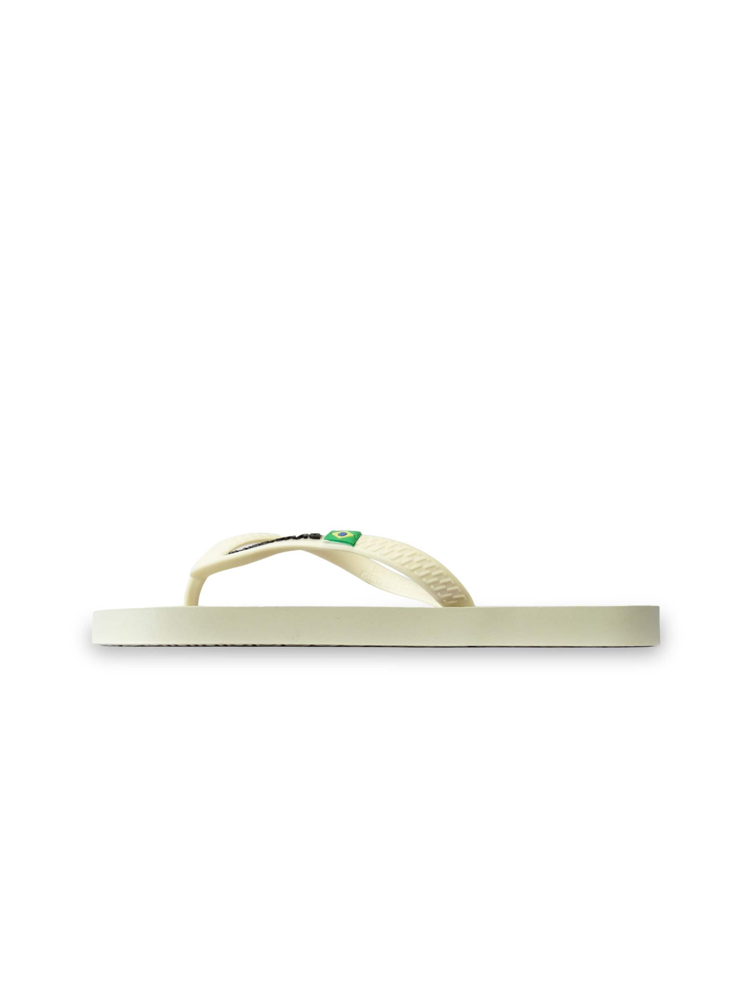 Infradito 'Classic SS19' di Brasileras in bianco: frontale