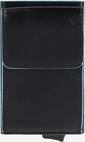 Piquadro Wallet 'Blue Square' in Black: front