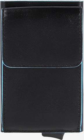 Portamonete 'Blue Square' di Piquadro in nero: frontale