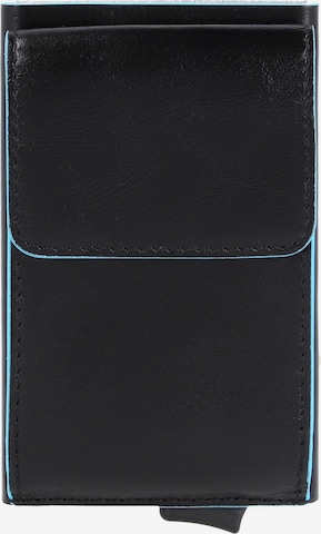 Piquadro Wallet 'Blue Square' in Black: front