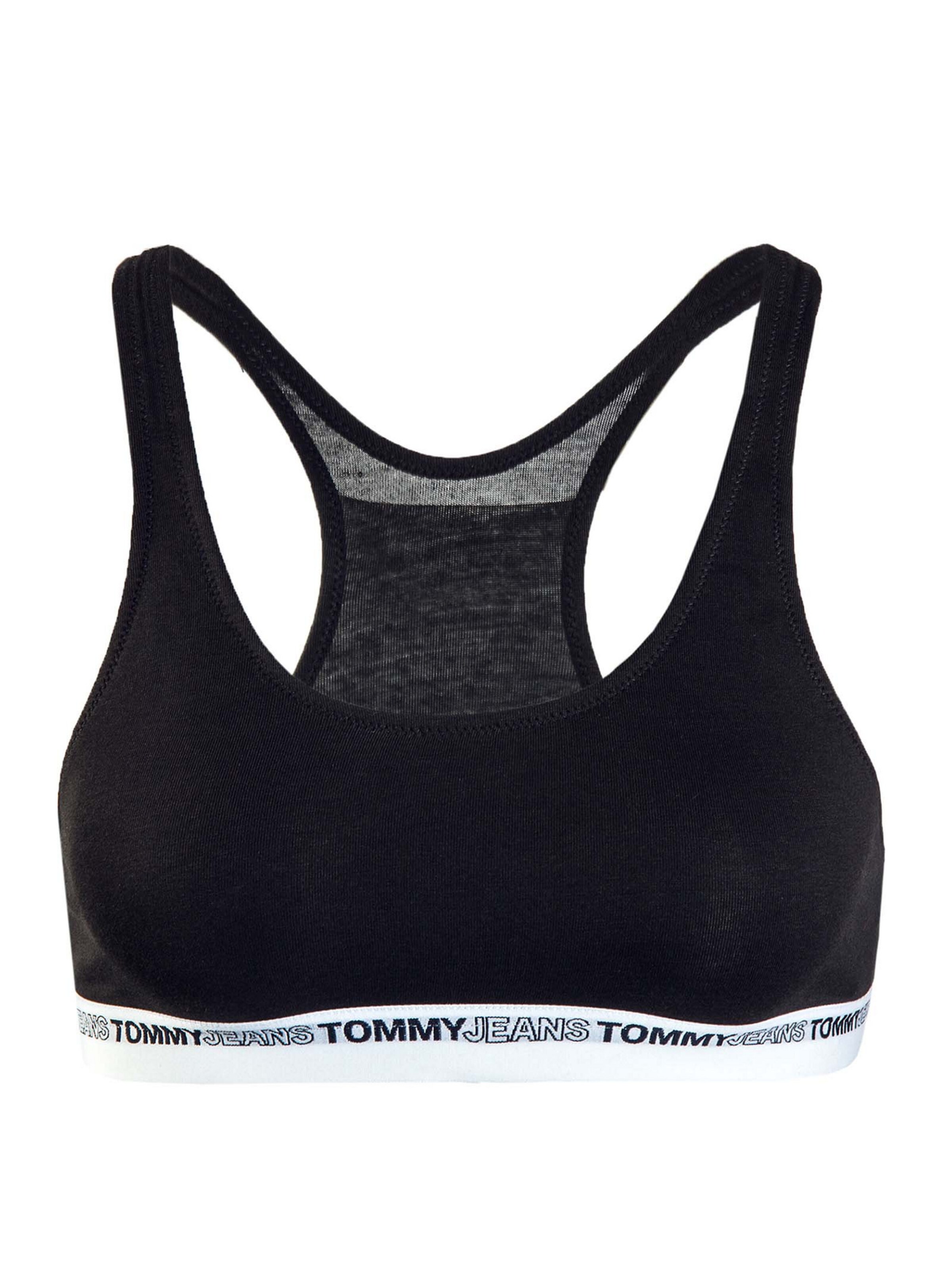 Bustino Reggiseno di Tommy Jeans in nero: frontale