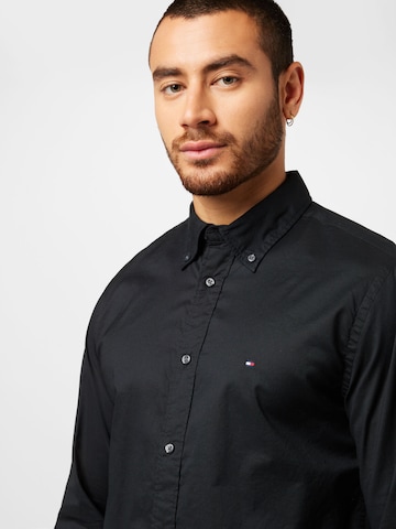 TOMMY HILFIGER Regular fit Overhemd in Zwart