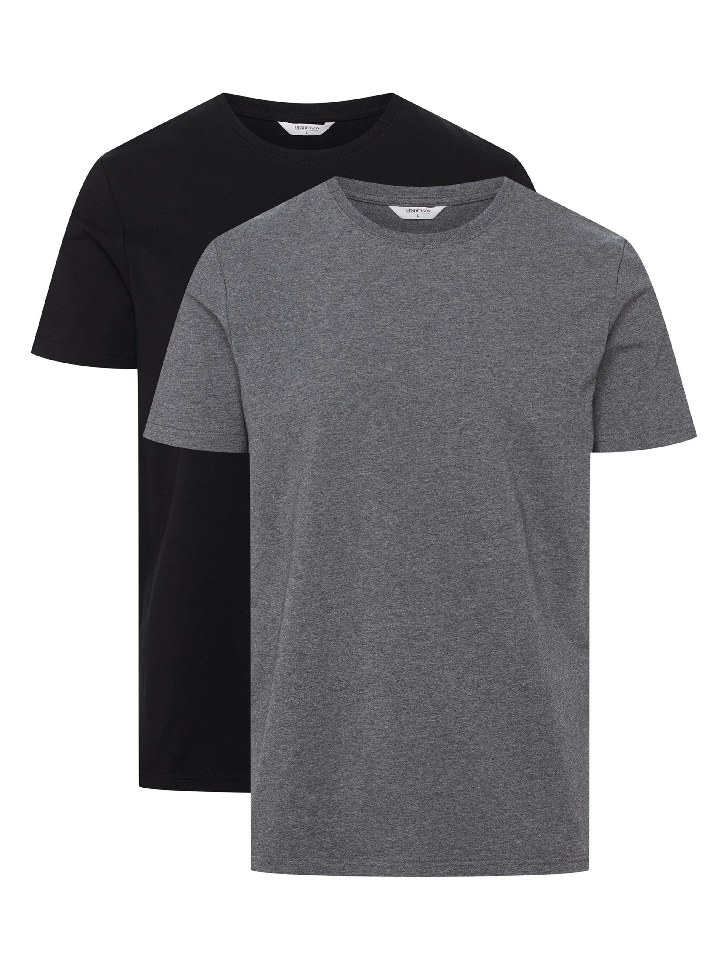 Henderson Shirt 'Elastisches Rundhals-T-Shirt im 2er-Pack, Move'‌‌‌‌‌‌ in Mischfarben: Vorderseite