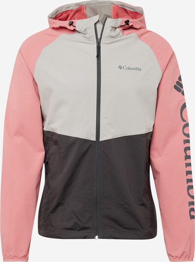 COLUMBIA Куртка в спортивном стиле 'Panther Creek' в Серый / Антрацитовый / Розовый, Обзор товара