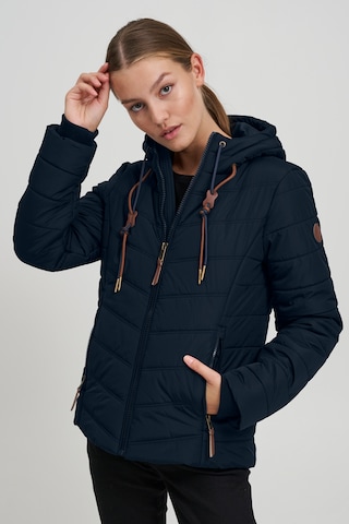 Oxmo Winterjas 'Mala' in Blauw: voorkant