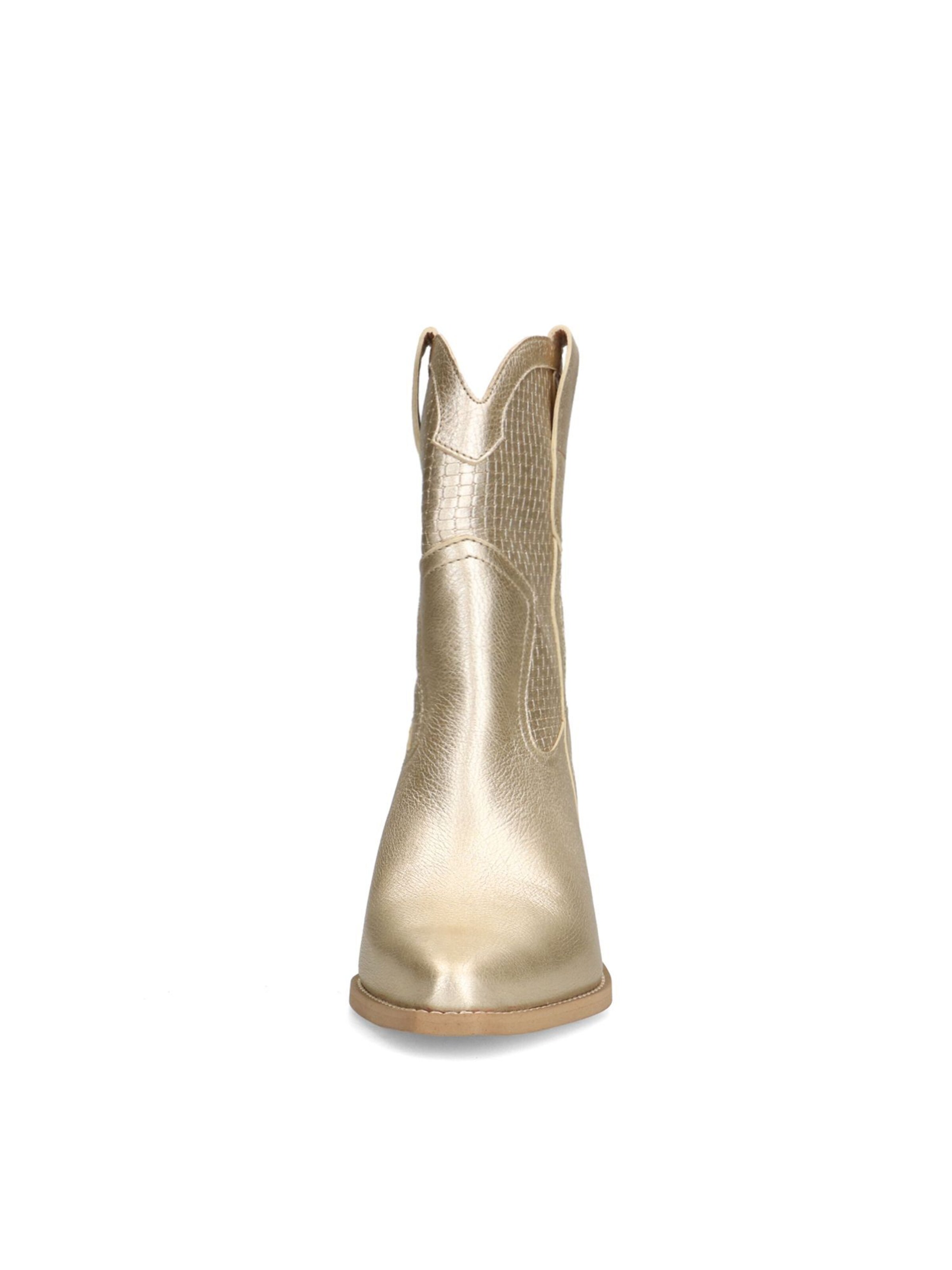 MANFIELD Cowboy Boots 'Niedrige' in Gold