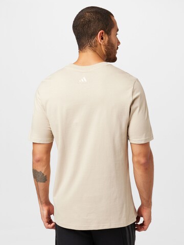 T-Shirt fonctionnel 'Essentials' ADIDAS SPORTSWEAR en beige