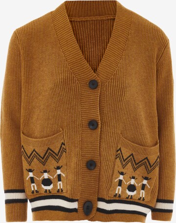 IMMY Knit Cardigan in Brown: front