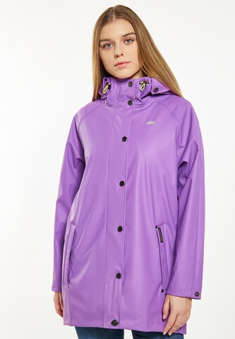 Schmuddelwedda Raincoat in Purple: front