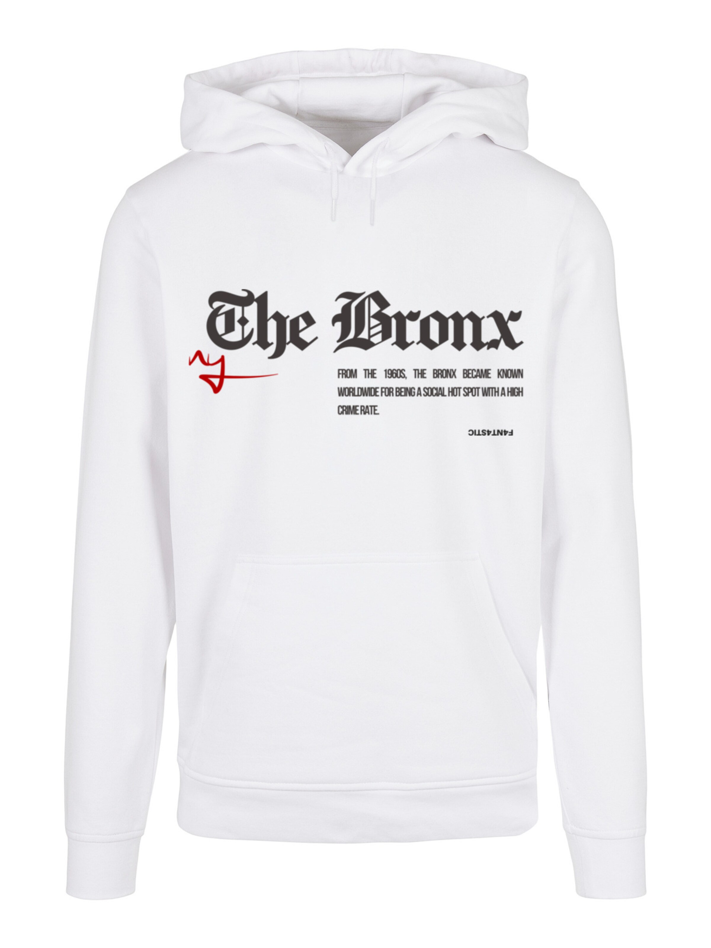 F4NT4STIC Sweatshirt 'The Bronx' in White: front
