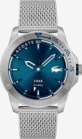 Montre à affichage analogique LACOSTE en argent : devant