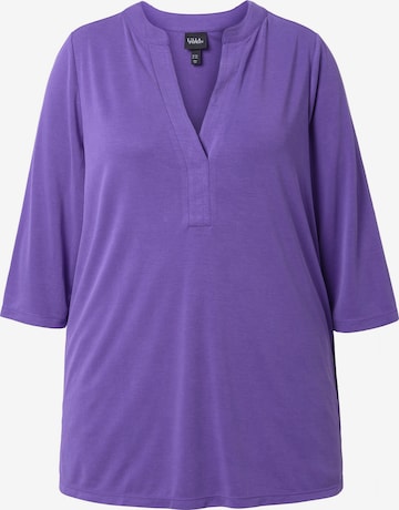 Ulla Popken Longshirt in Lila: Vorderseite