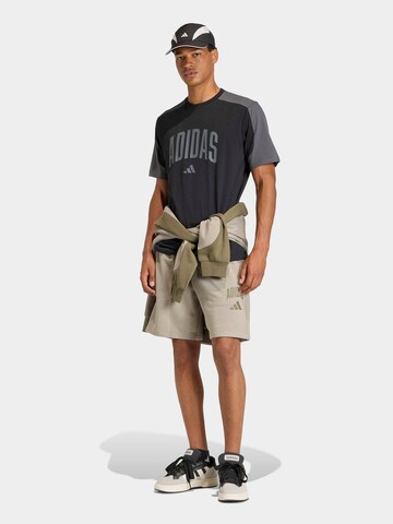 ADIDAS SPORTSWEAR Функциональная футболка 'COLLEGIATE' в Черный