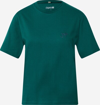 Degree T-shirt 'Good Smile' en émeraude, Vue avec produit