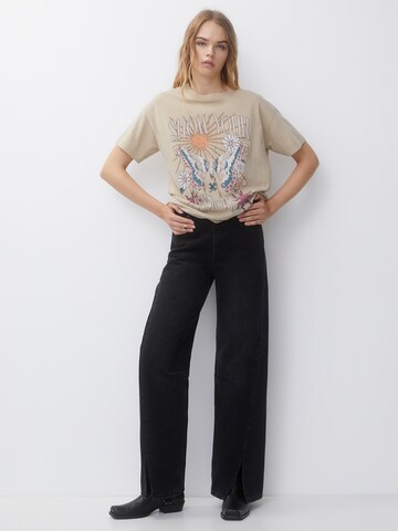 Pull&Bear T-Shirt in Beige