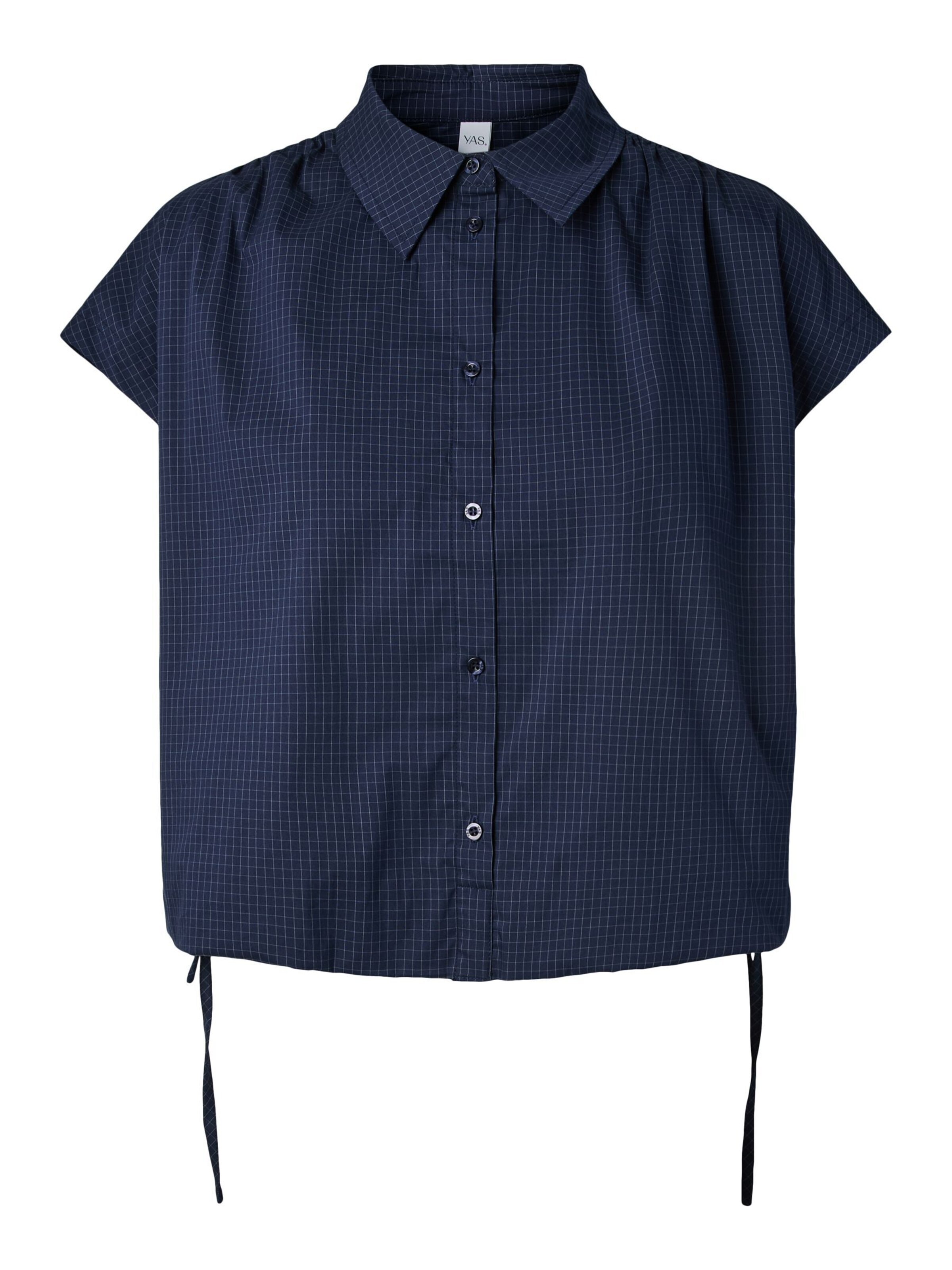 YAS Blouse 'YASLeona' in Blauw: voorkant