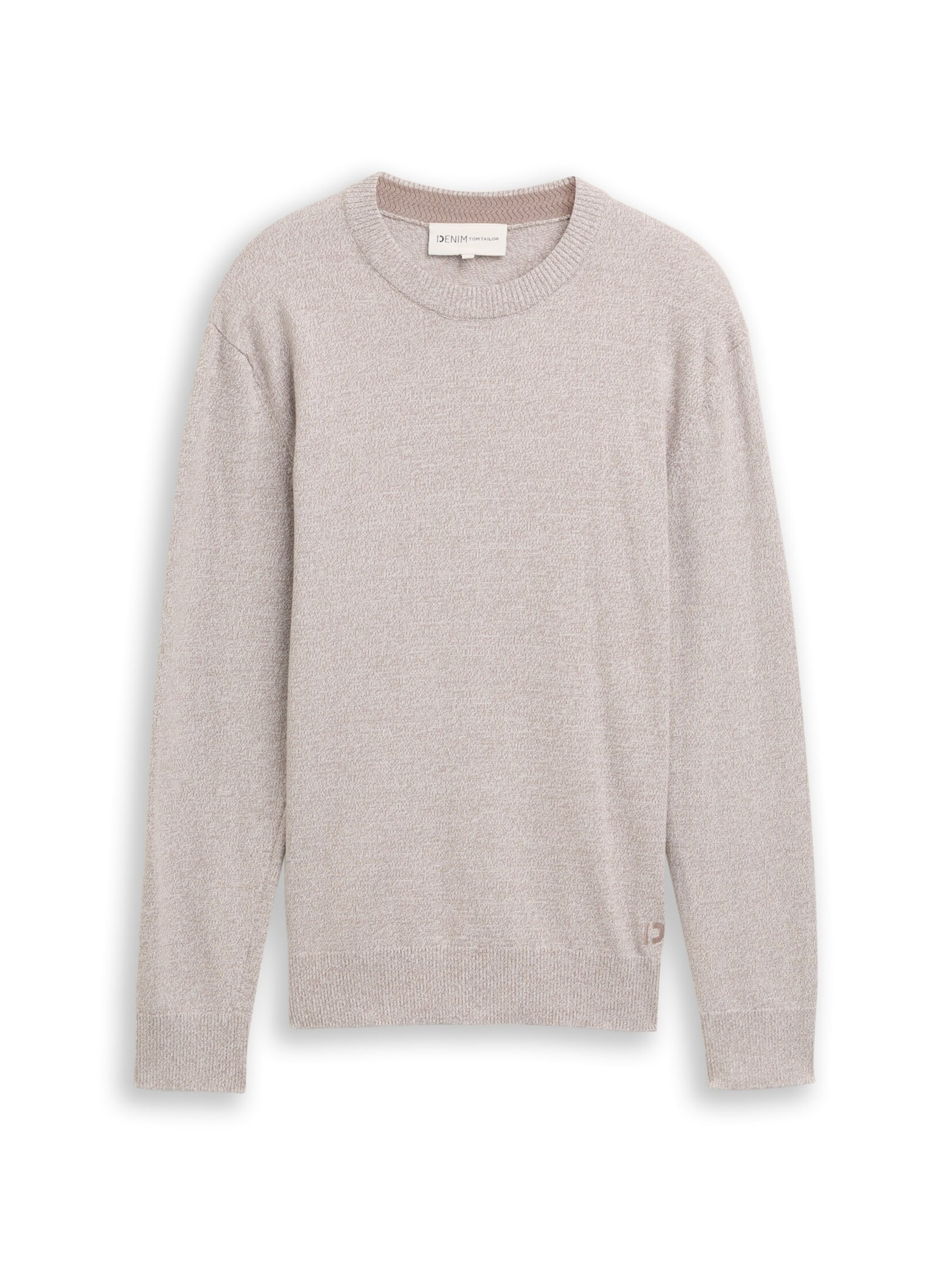 TOM TAILOR DENIM Sweater in Beige: front