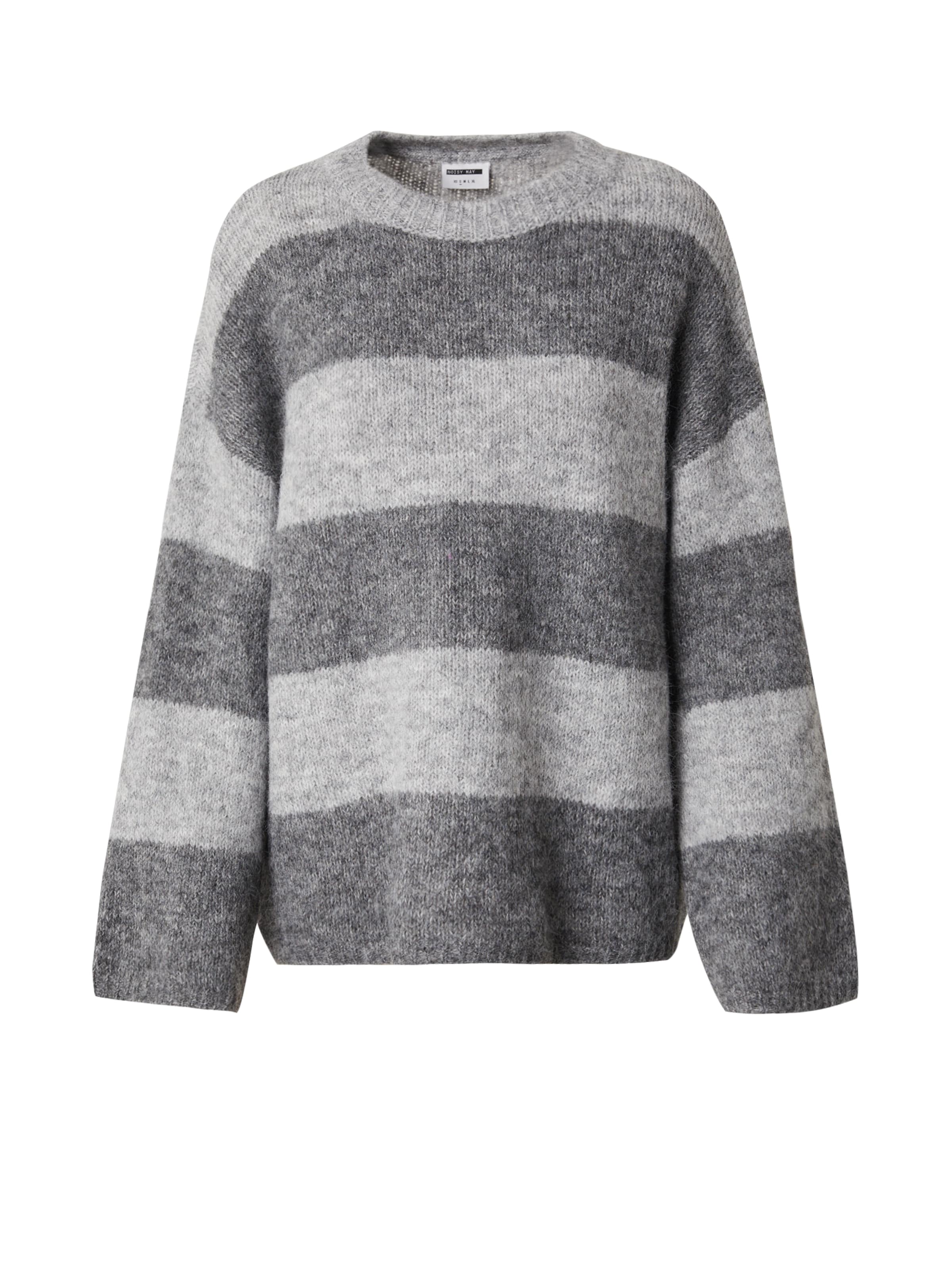 Pulovere dimensiuni mari de la Noisy may pe gri: față