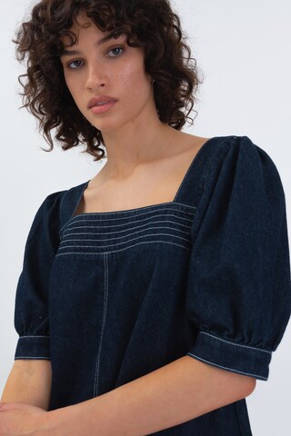 Robe 'Francoise' Aligne en bleu