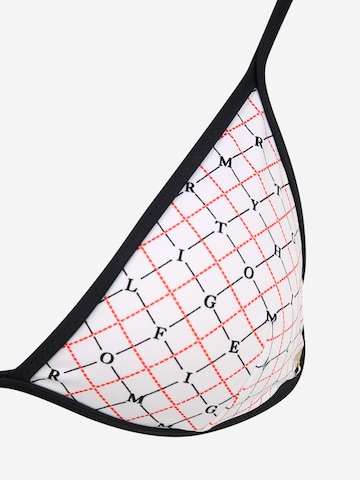 Tommy Hilfiger Underwear Сутиен с триъгълни чашки Горнище на бански в бяло