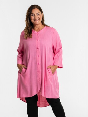 GOZZIP Tunic in Pink: front