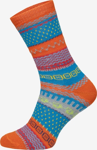 HomeOfSocks Socks 'HOS2293' in Orange: front