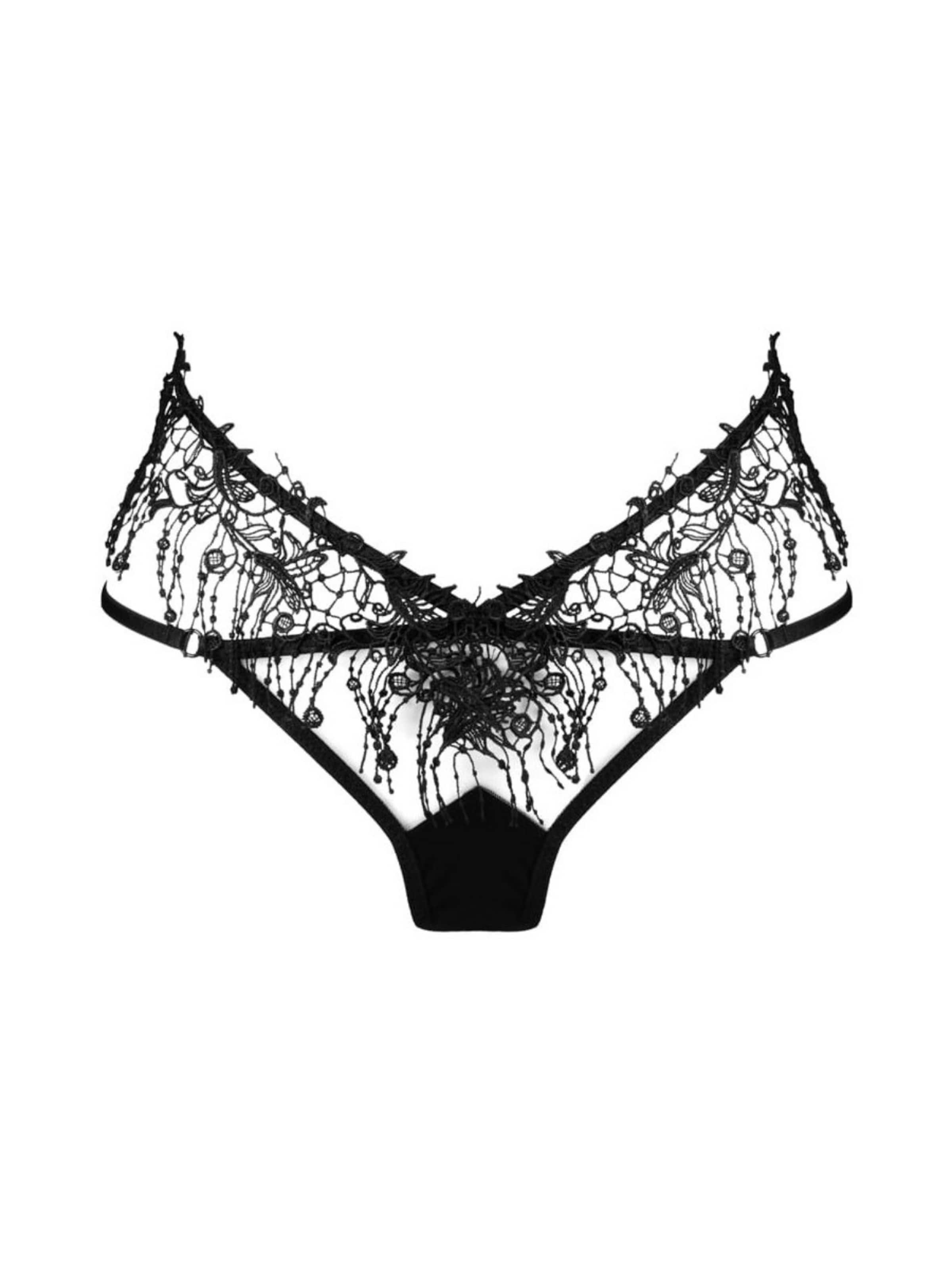 WHITE RVBBIT String in Schwarz: Vorderseite