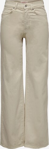 ONLY Wide leg Trousers 'MADISON' in Beige: front