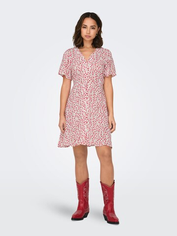 ONLY Kleid 'ONLEVIDA' in Weiß