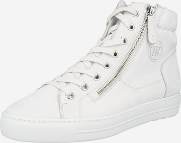 Paul Green High-Top Sneakers 'Royal' in White: front
