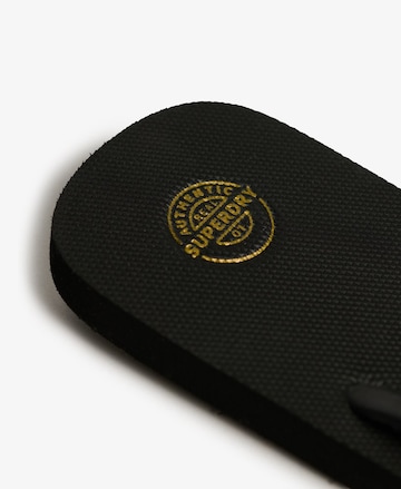 Tongs 'Essential' Superdry en noir