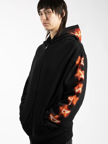 Wasted Paris - Sudadera 'Surt Hoodie Full Zip' en negro