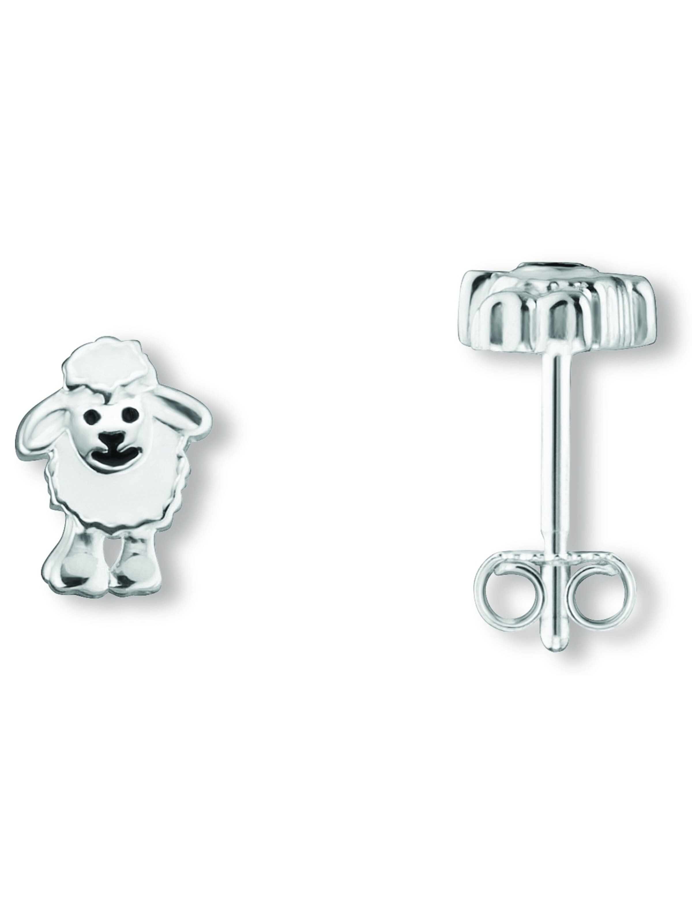 ONE ELEMENT Ohrringe 'Schal' in Silber