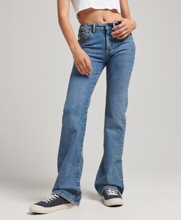 Superdry Flared Jeans in Blauw: voorkant